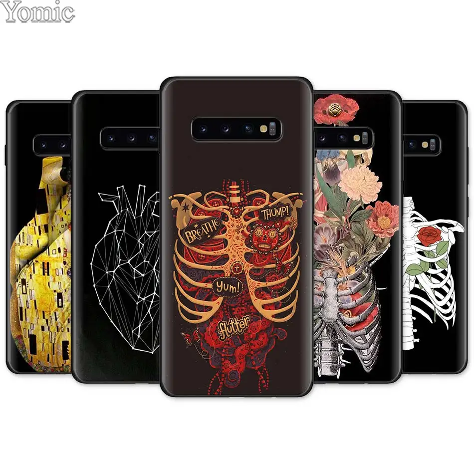 

Medical Human Organs Brain Meridian Art Black Silicone Soft Case for Samsung Galaxy S10e S10 S8 S9 Plus S7 A40 A50 A70 Note 8 9