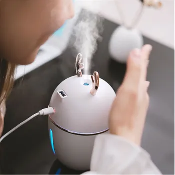 

2019 LED Colorful USB Intelligent Induction Wood Grain Humidifier Ultrasonic Air Aroma Essential Oil Diffuser for Office Home