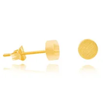 10pairs/lot Fashion Circle Earrings Brush Geometric Round Stud Earrings for Women Pendientes Party Bijoux Accessary Jewelry