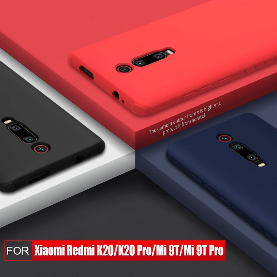NILLKIN For xiaomi redmi k20 pro case cover Silicone Smooth Protective Back Cover for xiaomi mi 9t mi 9t pro redmi k20 case 6.39