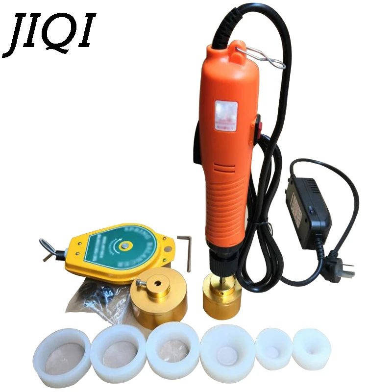 

JIQI 10-50MM Handle Automatic Electric Bottle Capping Machine Plastic Bottle Essential Oil Cap Screwing Sealing Capper 110V 220V