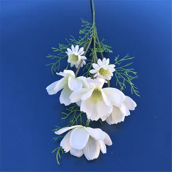 

10PCS Artificial Simulation Flowers 4 Fork Multi-leaf Persian Gesang Flower Wedding Home Display Fake Flower Decoration Props