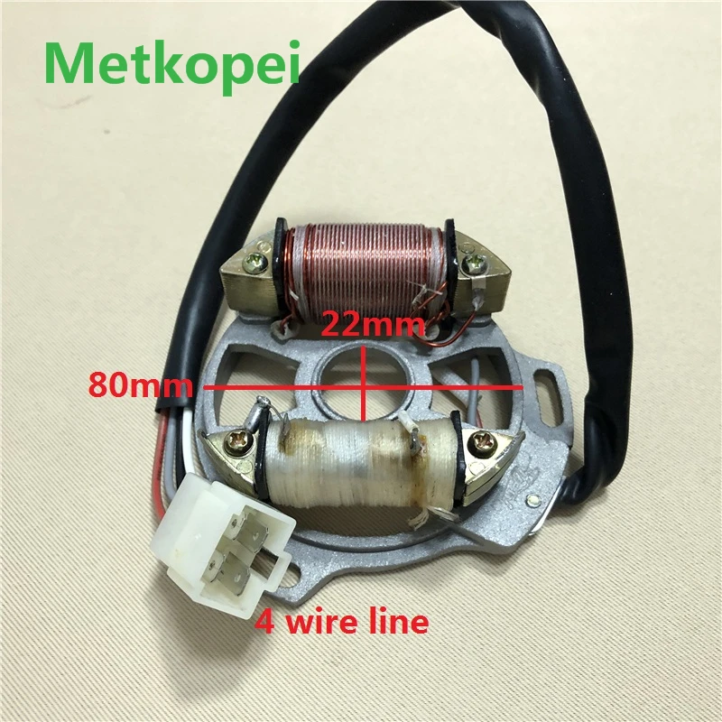 

scooter TB50 TB60 XDZ50 2 pole 4 wire magneto stator coil generator for Suzuki 50cc TB 50 inner rotor ignition start parts