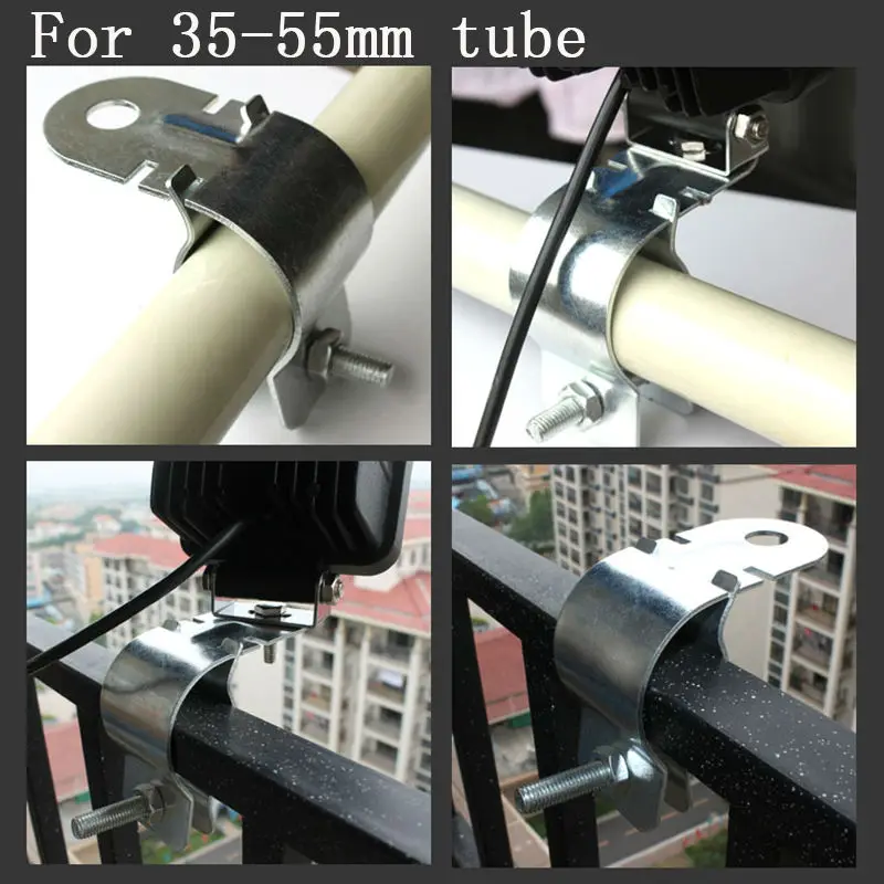 universal brackets for led offroad work driving light bar 5