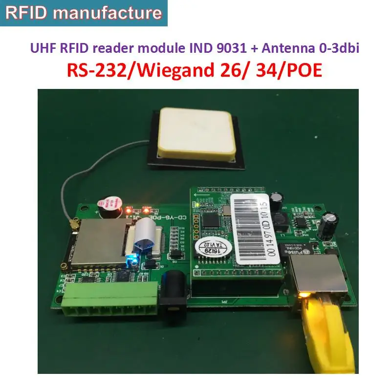 POE TCP/IP небольшой uhf rfid модуль EPC класс 1 Gen2 стандартная Радиочастотная