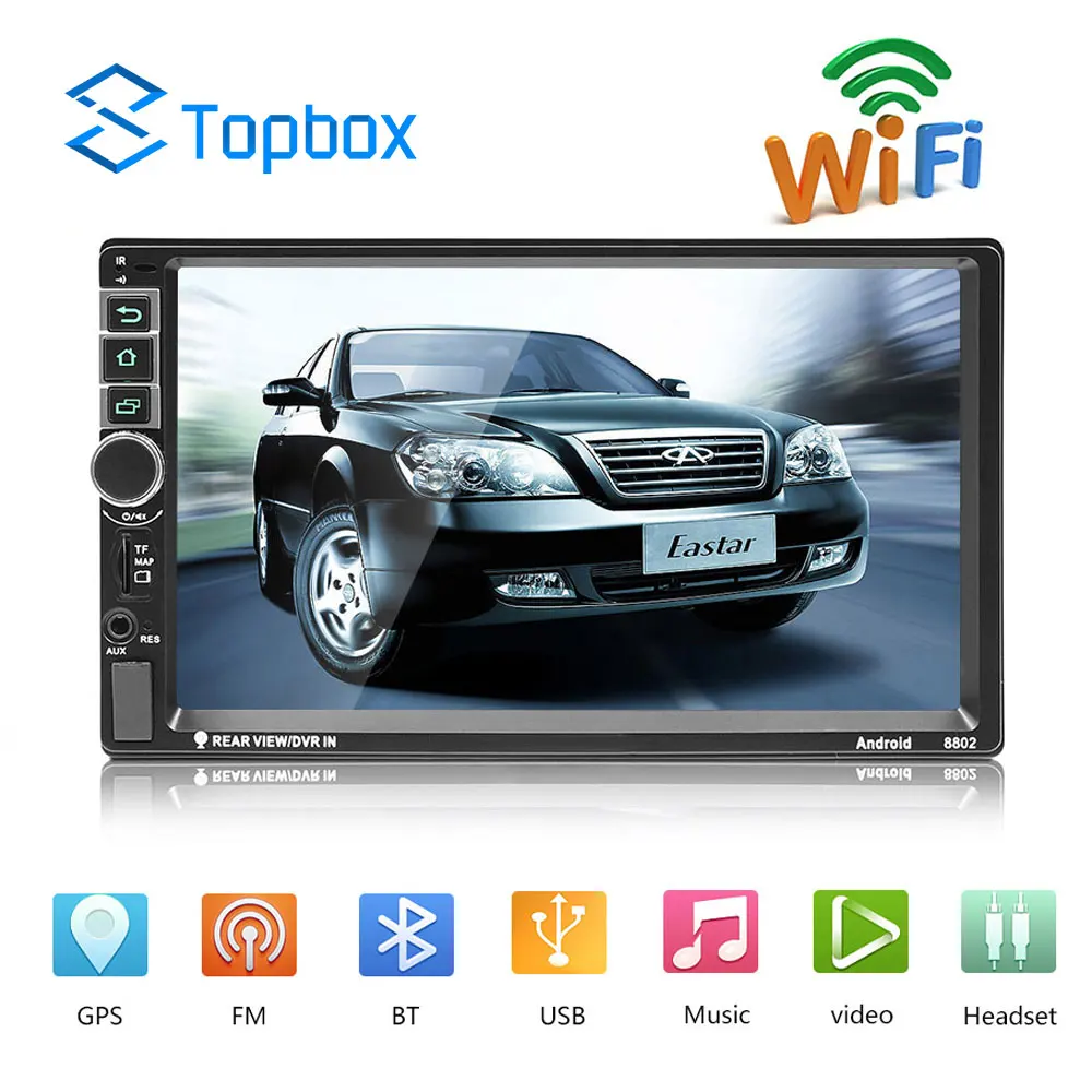 

Camecho Android Car Radio 2 Din GPS Navigation Autoradi 2 Din Universal Car Multimedia Player BT FM Mirrorlink Stereo Audio 8802