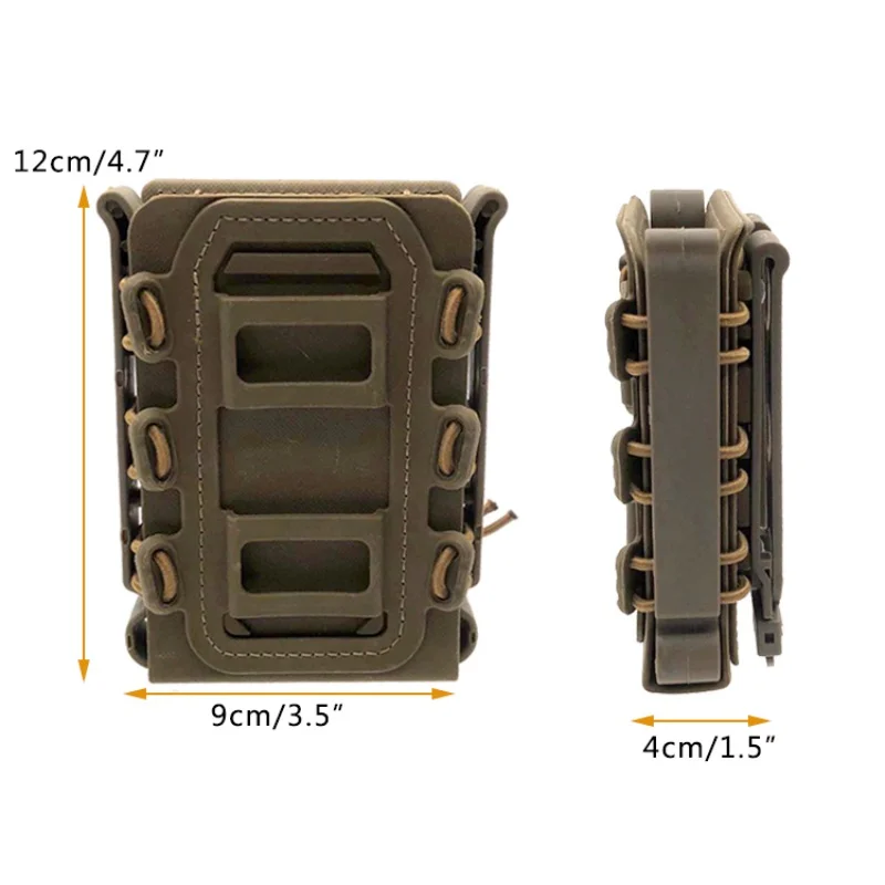 

Ajustable Strap Outdoor Molle Tactical Single Rifle Mag Pouch Magazine Pouch suit for 5.56mm/7.62mm bullet