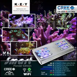 Ключ k6-smart аквариум огни морской Коралл светодио дный свет, имитация восхода и закат, аквариум лампы светодио дный 90 Вт