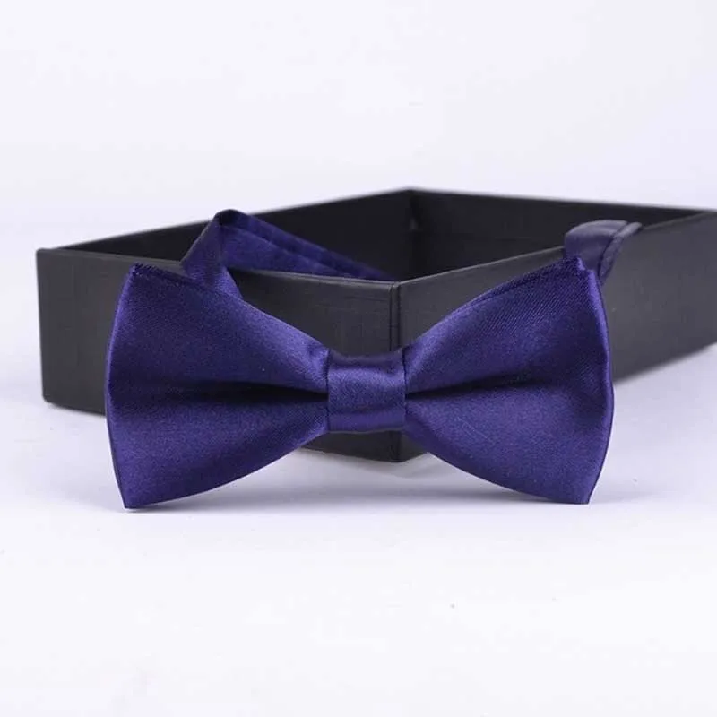 Kid Dark Purple 35 цветов, однотонные модные галстуки-бабочки для жениха, мужчин, детей, торжественные цветные галстуки-бабочки для мужчин, свадебные галстуки-бабочки - Цвет: Kid Dark Purple