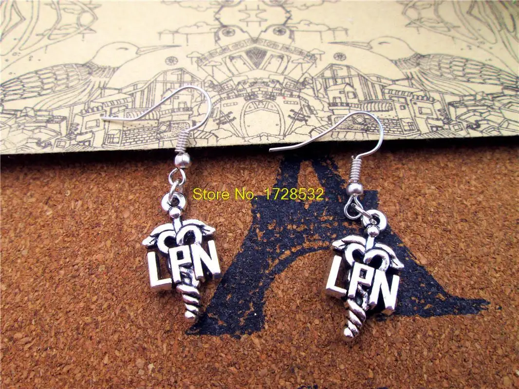 

fashion Medical dangle earrings LPN Licensed Practical Nurse dangle earrings