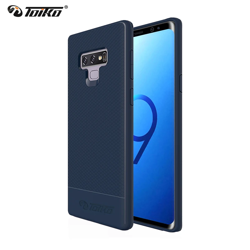 

TOIKO Men Business Geometry Pattern Impact Protection Cover for Samsung Galaxy Note 9 Soft TPU Shockproof Phone Accessories Case