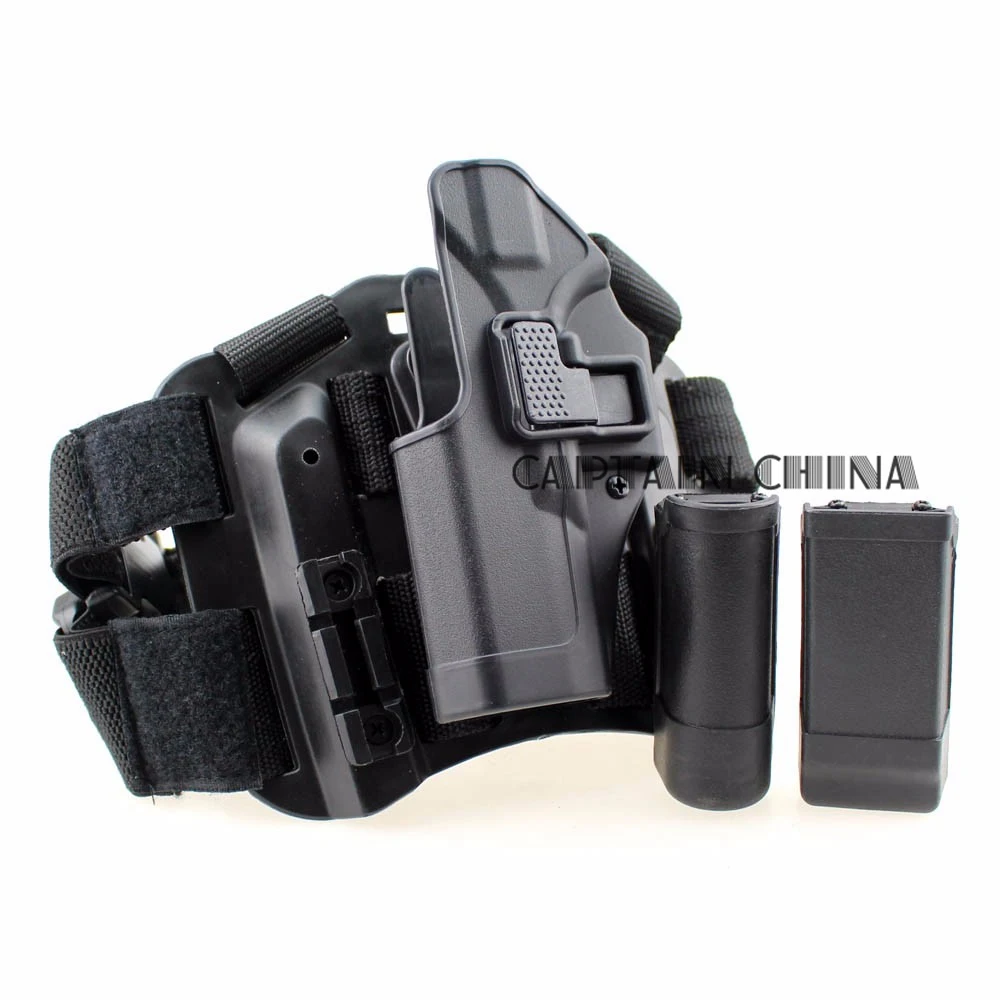 Tactical holster Glock left leg thigh holster PISTOL W / magazine pouch