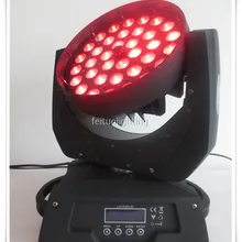 10 шт.+ чехол для полёта rgbaw 5в1 светодиодная моющаяся Подвижная головка 36x15 Вт dj light moving head zoom