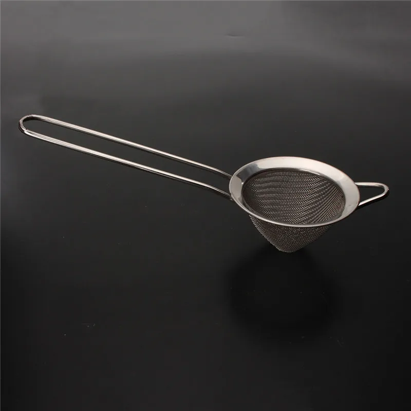 Stainless Steel Fine Mesh Cocktail Strainer Colander Sifter Sieve Bar