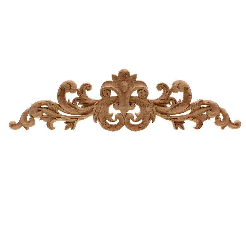 

VZLX HOT Rubber Wood Carved Applique Retro Furniture Crafts Decor Wooden Letters Madera Legno Vintage Home Decoration