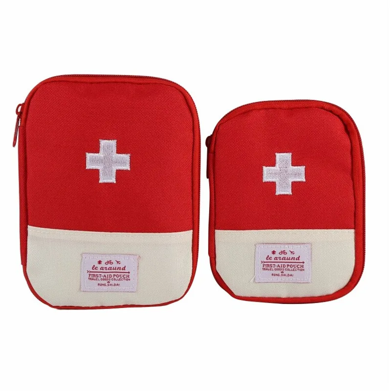 Small red Открытый аптечка первой помощи, медицинская сумка для лекарств, лекарств, таблеток, домашний автомобильный набор для выживания, чехол, маленький 600D Оксфорд чехол - Цвет: Small red