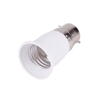 

1PC B22 To E27 Led Lamp Bulb Base Conversion Holder Converter Change Socket Adapter Fireproof Material For Home Light&Lighitng