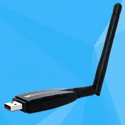 Портативный мобильной точки доступа 300 Мбит/с датой скорости USB Wi-Fi Dongle адаптер + антенна