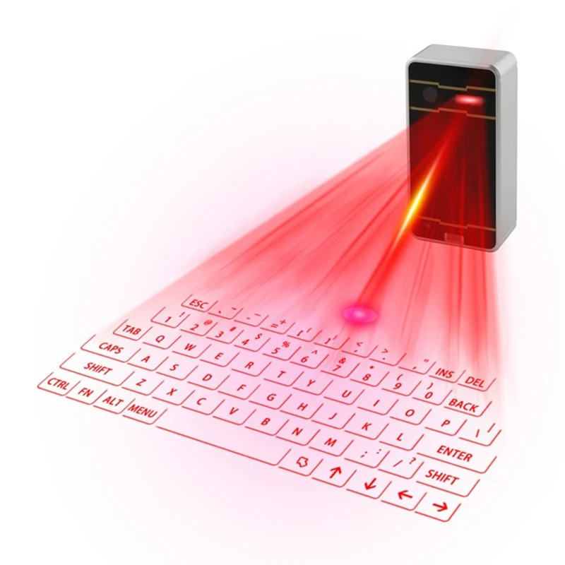 Portable hand held intelligent Bluetooth laser projection keyboard Compatible with a variety of devices