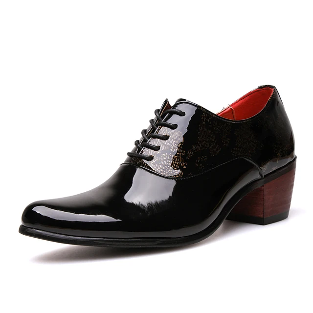 Pointed Toe Dress Shoes for Men Hight Increase Mens Formal