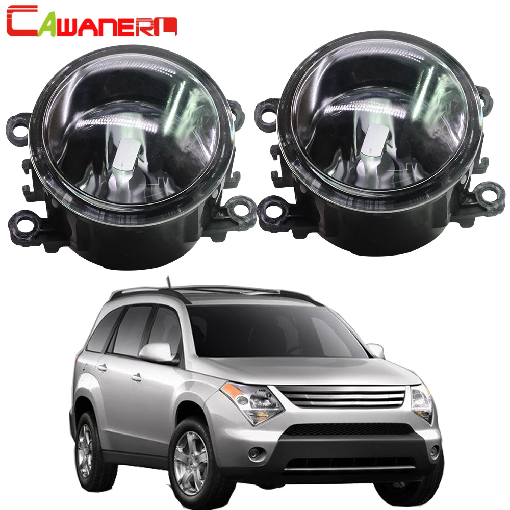 

Cawanerl Car Front Fog Light Assembly Lampshade + H11 LED / Halogen Bulb DRL 12V Styling For Suzuki XL7 XL-7 2007 2008 2009