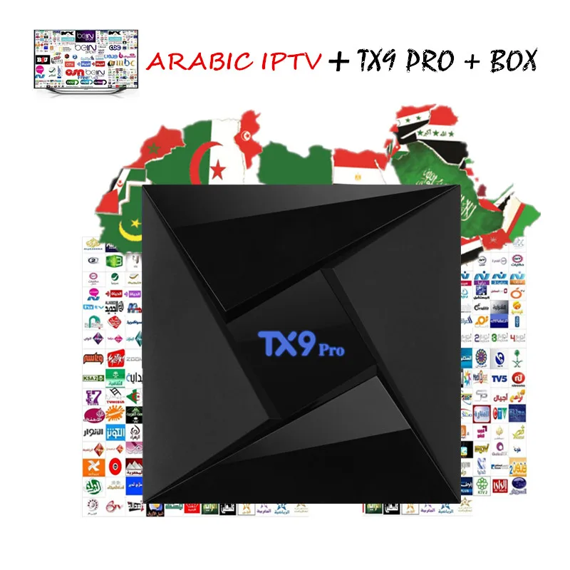 TX 9 pro 3 Гб/32 ГБ S912 Android 7,1 Smart tv box+ 1 год Лучший арабский подписка французский Италия Испанский Великобритания IPTV M3U VLC