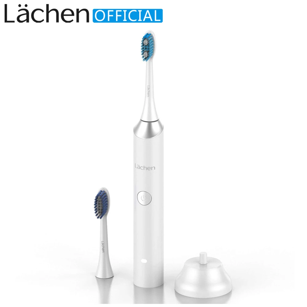 

Lachen RM-ST031B Ultrasonic Electric Toothbrus USB Charging 5 Modes IPX7 Waterproof AdultTooth Brush with 2 Replace Brush Heads