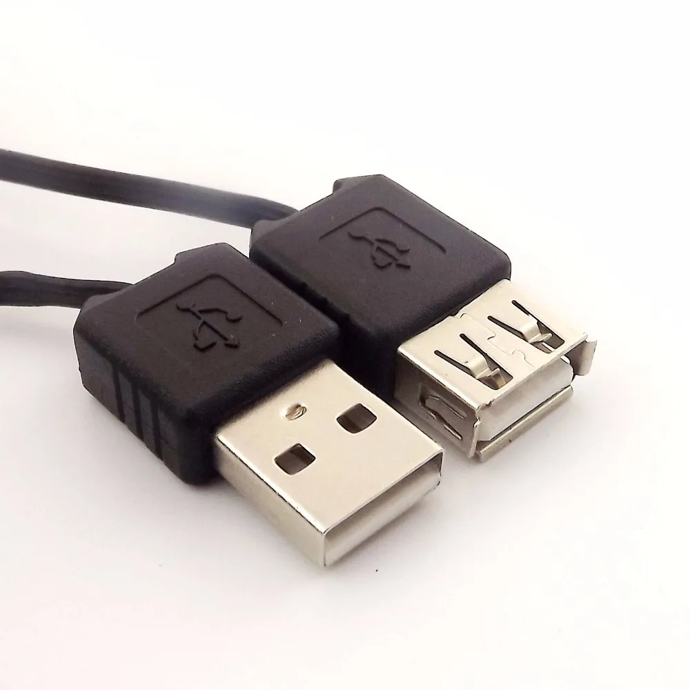 1 قطعة USB 2.0 وذكر إلى أنثى تمديد قابل للسحب كابل مزامنة بيانات شاحن الحبل 75 سنتيمتر