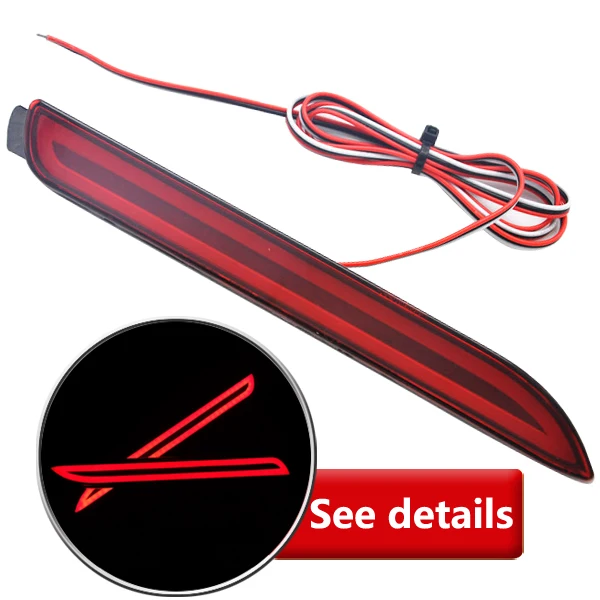 

Reflector Guide LED Tail Rear Bumper Light Brake lamp For Toyota Wish Sienna Camry Reiz Verso harrier fortuner for toyota bumper