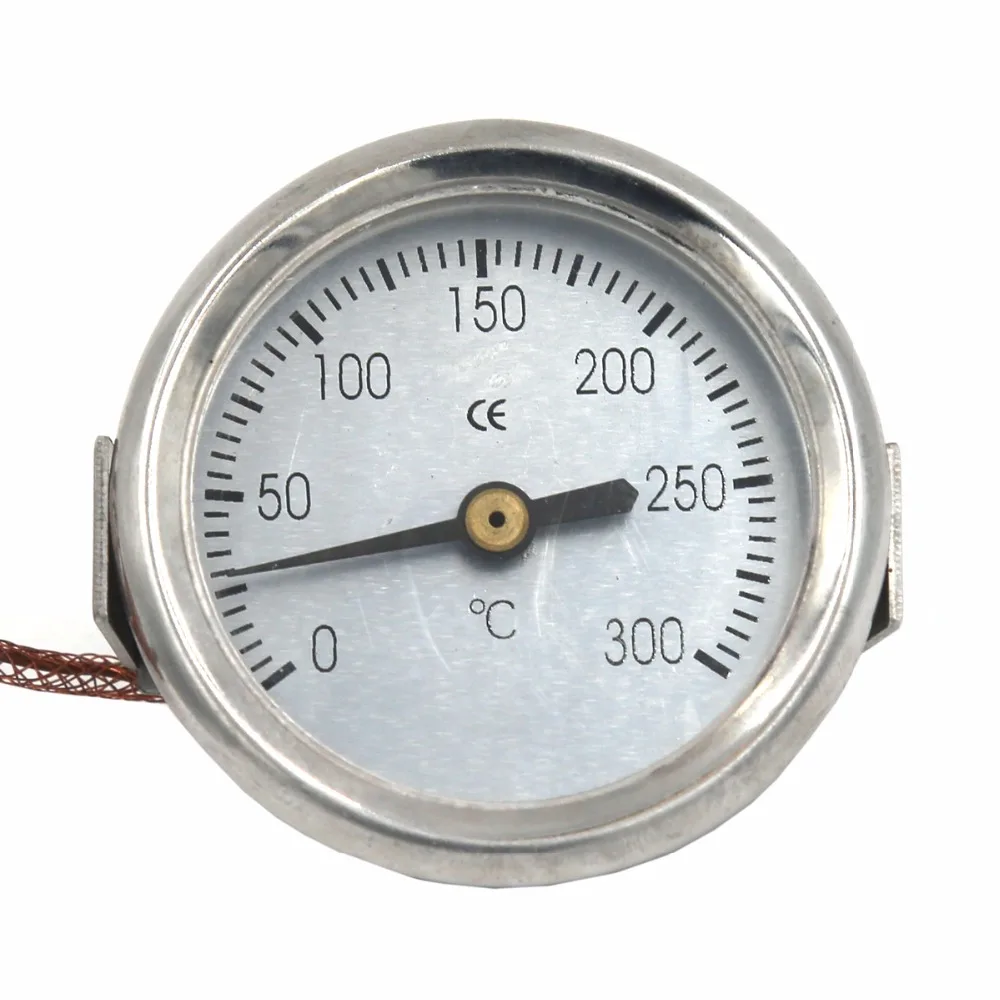 Dial Thermometer Capillary Temperature Gauge 0-120°C Measuring Water W/ Sensor 