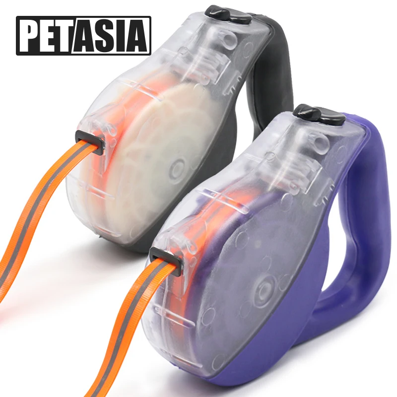 

Pet Dog Leash Retractable Leashes Automatic leads Strong TPU Collar Lead rope for Small Large Dog Harness Chain PETASIA