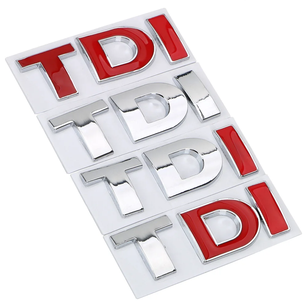 

For VW Golf JETTA PASSAT MK4 MK5 MK6 Car Sticker Emblem Badge TDI Logo Turbo Direct Injection 3D Metal Decal