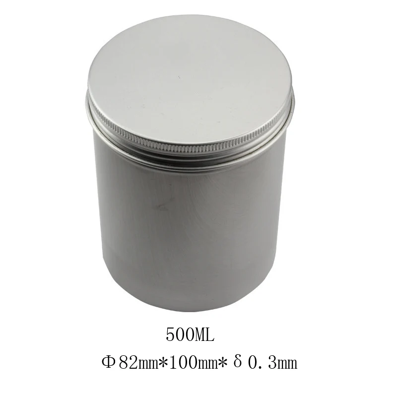 

500ml Round Tin Jar Box 5PCS Aluminum Sealed Storage Box Spices Storage Coffee Candy Gift Box Tea Jars Cans Organizer Container