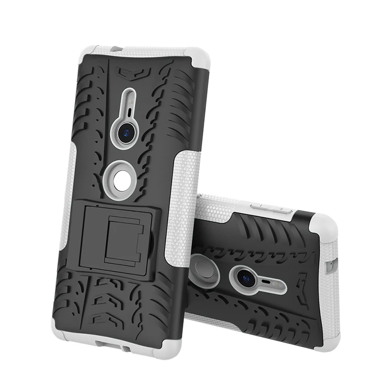 Kickstand Cover For Sony Xperia L1 L2 E5 C5 XA XA1 Ultra XA2 Plus XZ XZ1 Premium XZ2 Compact XZ3 Heavy Duty Rugged Armor Case    (10)
