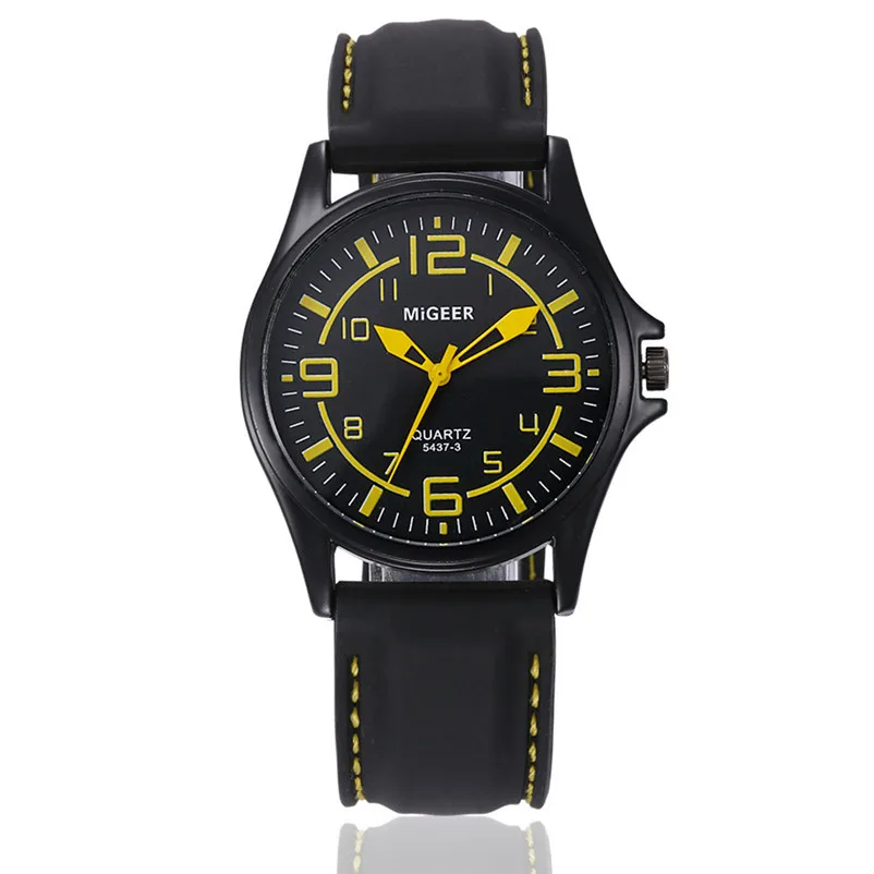 2018 Luxury Brand Men Fashion Silicone strap Sport Cool Quartz Analog Hour Wrist Watch Relogio masculino relojes hombre 3M24#N (3)