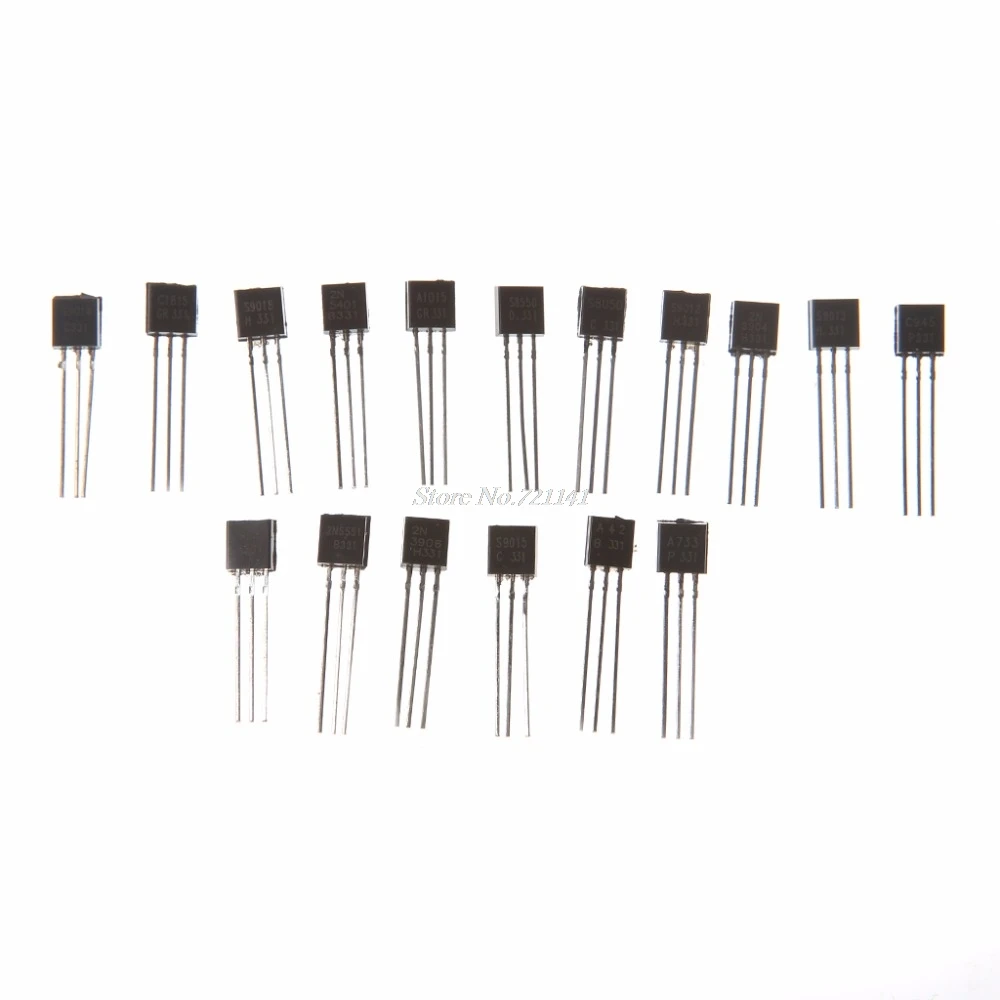 

170 Pcs 17 Value Transistor Assorted Kit S9012 S9014 S8050 S8550 2N3904 Small Power