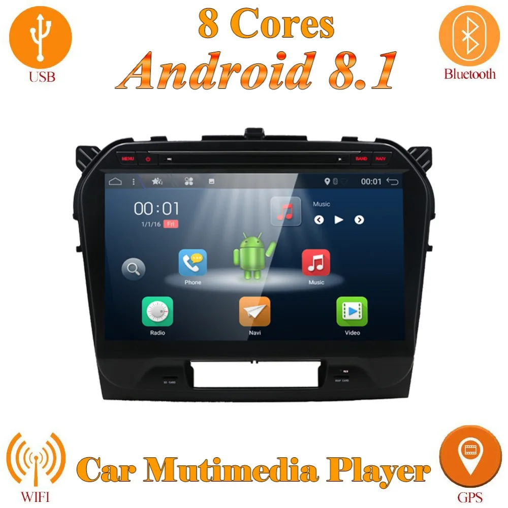 

autoradio 2 din octa cores for Suzuki Grand Vitara Radio RDS GPS Navigation Wifi Bluetooth Steering Wheel Control Android 8.1