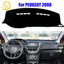 Easysee крышка приборной панели Pad Dashmat коврик с рельефом от солнца шахматная доска ковровые покрытия для PEUGEOT 2008