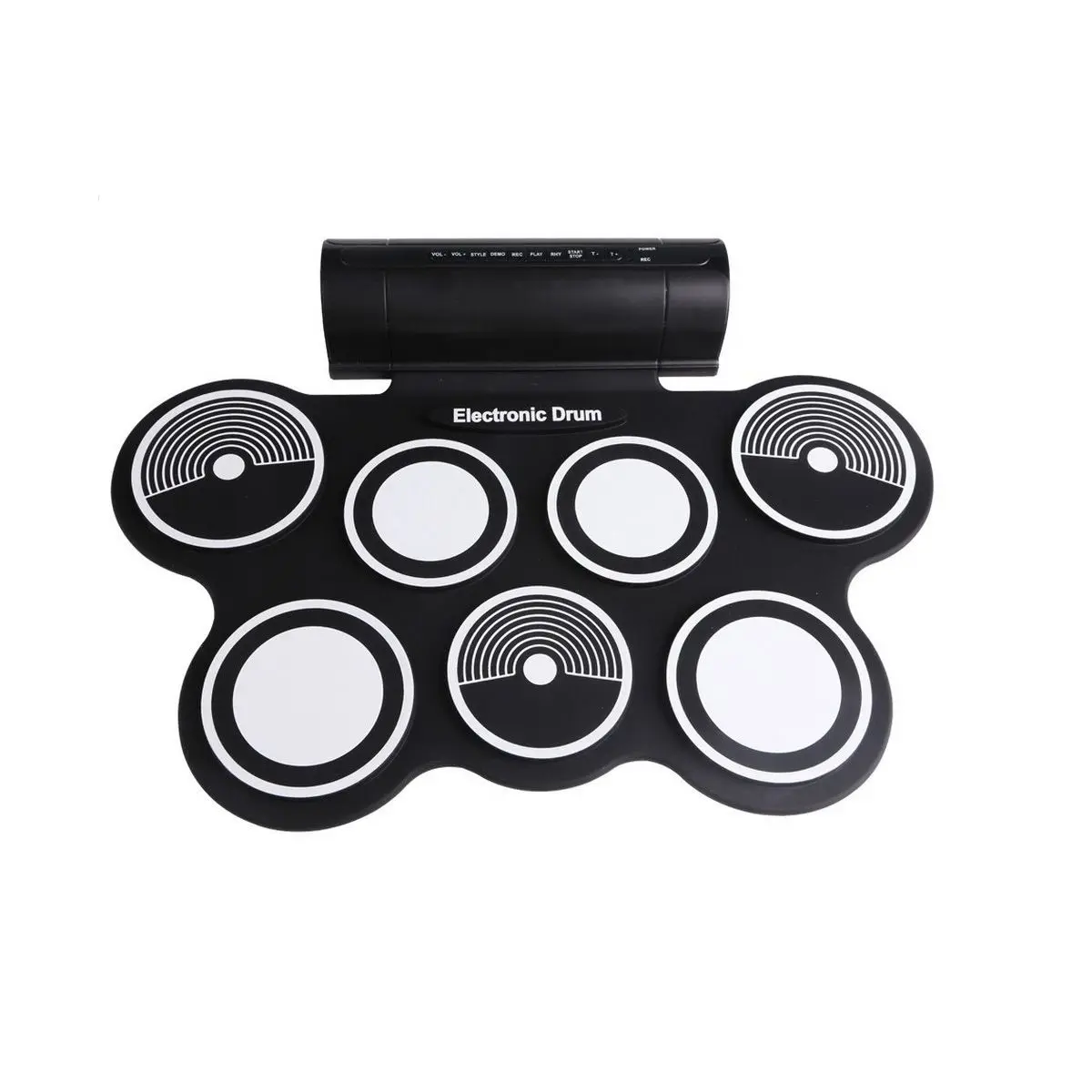 

MMFC-Electronic Drum Digital USB Desktop Portable Roll Up Musical Instrument Hi-hat And Snare Drum Pads For Kids Adults popula