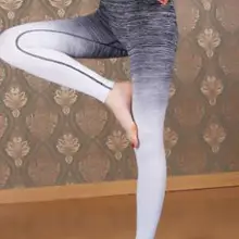 1 шт./лот йо-га Леггинсы для женщин для Для женщин Высокая Талия гимназии Костюмы кампании для похудения Леггинсы градиент длинные леггинсы