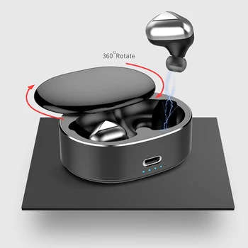 

Earphone TWS Wireless Bluetooth Headset 5.0 Sports Noise Reduction Android With Charging Box 3D Stereo In-ear With Microphone