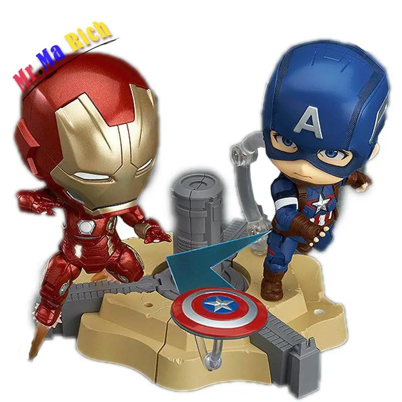 

Capitan America Eroe Di Guerra Civile Edizione 618 Iron Man Mark 45 Edizione 545 Pvc Action Figure Modello Doll Regalo