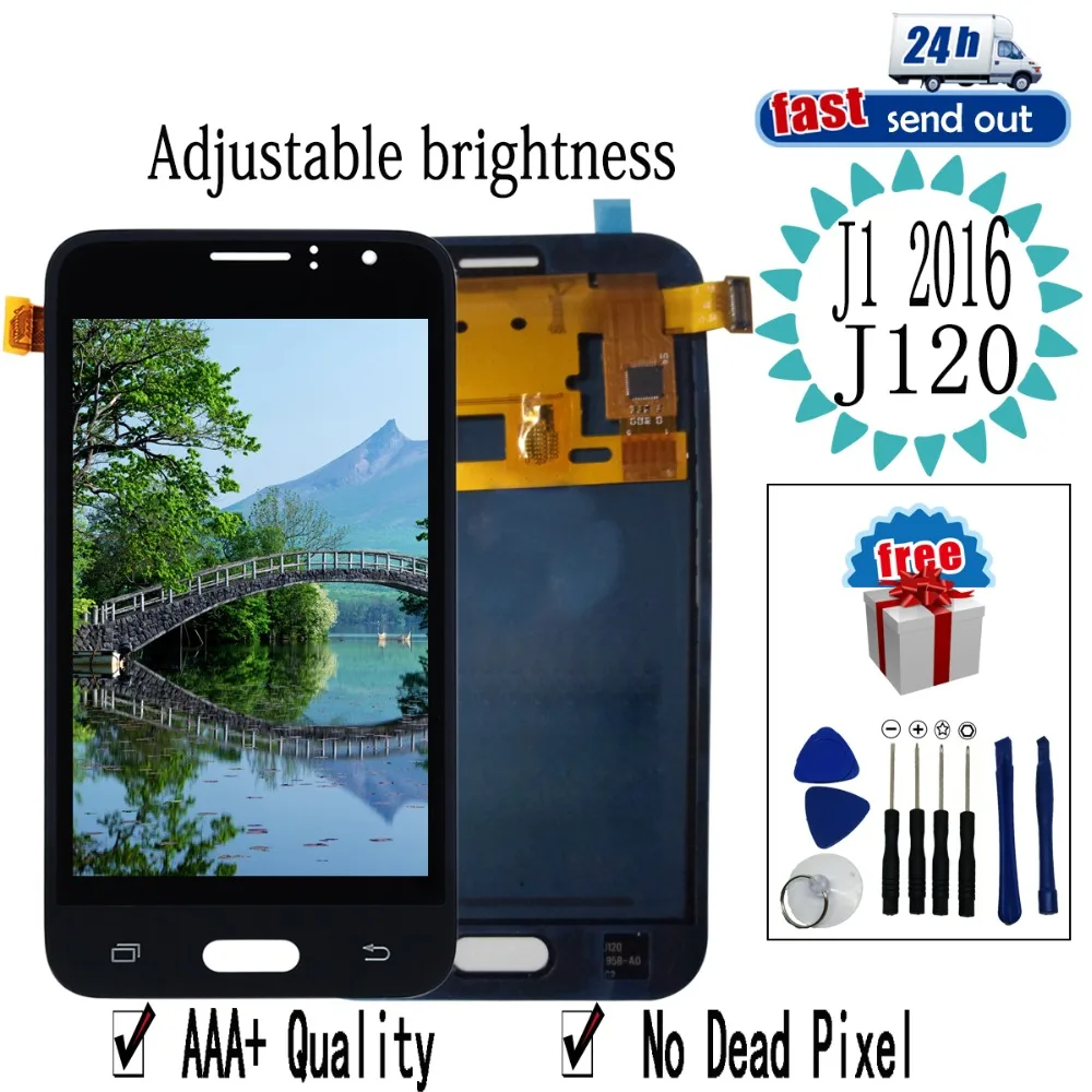 

4.3" 4.5" J120F LCD For Samsung Galaxy J1 2016 J120 LCD Display Touch Screen Tested Digitizer Assembly
