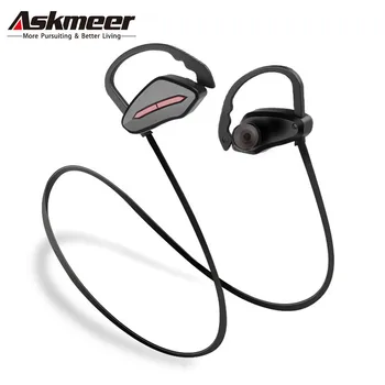 

Askmeer Wireless Bluetooth Earphones Sweatproof Earbuds Sport Running Headset with microphone for iPhone Xiaomi Huawei Phone