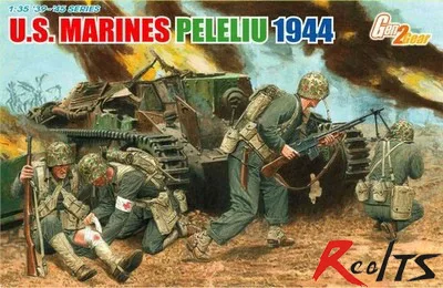RealTS Dragon 6554 1 35 US Marines Peleliu 44 4 Figures