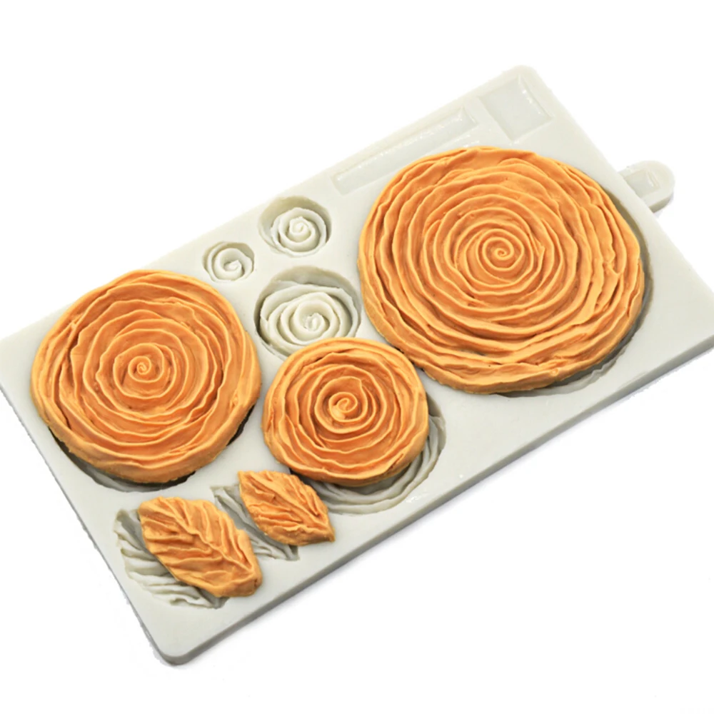 

Roses Ruffled Mould Fondant Cake Mold Silicone Mold for Sugarpaste Flower Paste Marzipan Modelling Paste Cake Decorating Tools