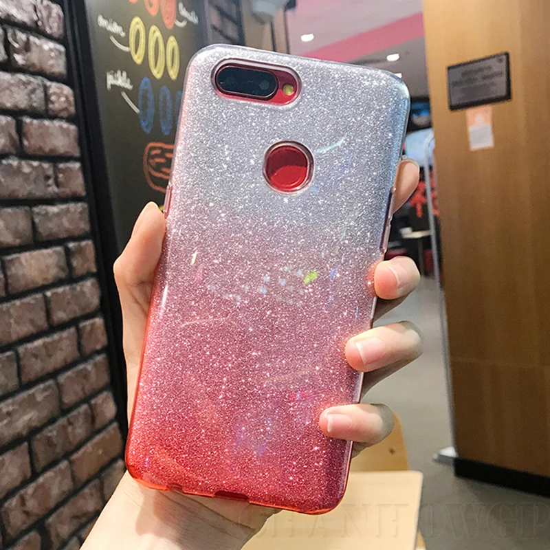 Новый блестящий чехол с градиентом для Huawei Y5 Y6 Prime Y7 Pro Y9 2018 2019 мягкий силиконовый P