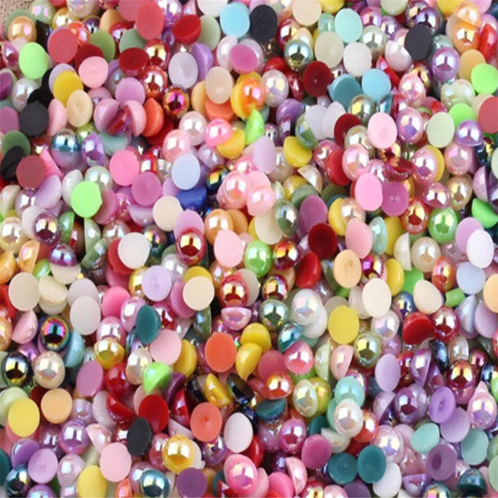 Искусственный полукруглый жемчуг из АБС пластика 1 5 12 мм|pearls for nails|pearl beadspearl pearls |