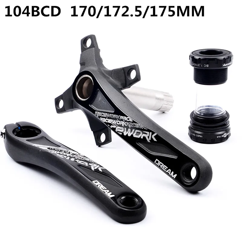 Высокое качество 104BCD MTB велосипедный кривошипный комплект с нижней планкой