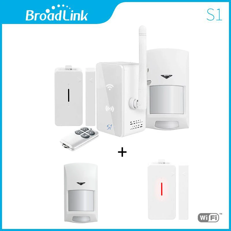 

New Broadlink S1/S1C SmartOne Alarm&Security Kit +TWO sensor For Home Smart Home Alarm System IOS Android Remote Control